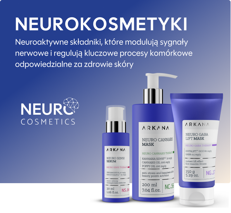 Neurokosmetyki — neuroaktywne składniki regulujące procesy komórkowe skóry